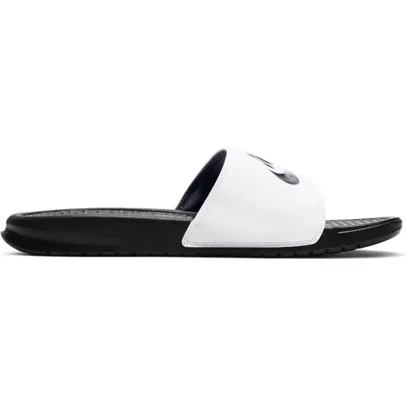 NWT Nike Unisex Benassi JDI Sport Sandal, White/Black/Black  display picture 3